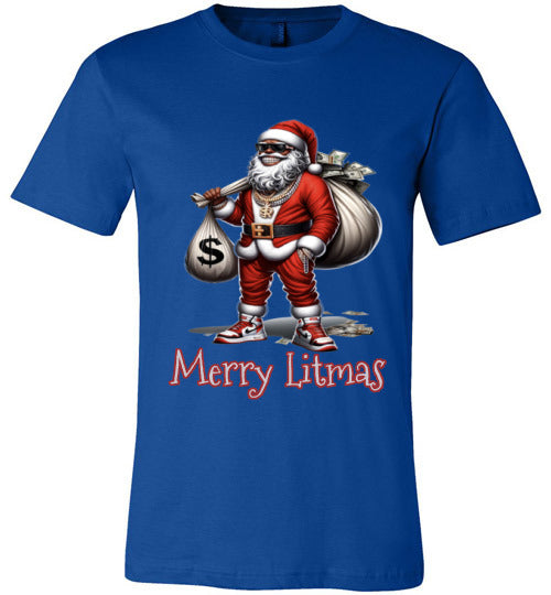 Black Santa, Merry Litmas Shirt
