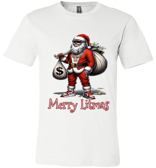 Black Santa, Merry Litmas Shirt