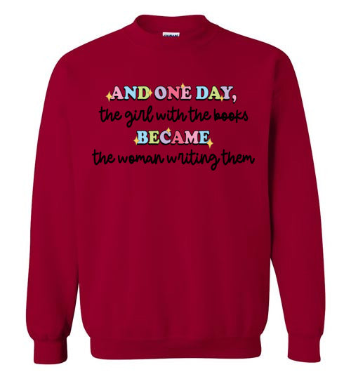 Book Lover to Writer Crewneck
