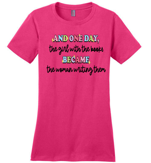 Book Lover to Author Fitted T-Shirt - A Journey in Every Word