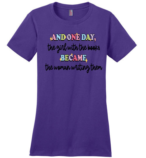 Book Lover to Author Fitted T-Shirt - A Journey in Every Word