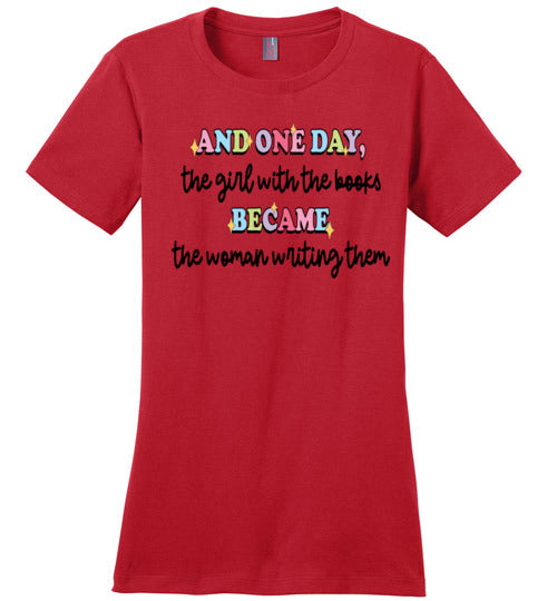 Book Lover to Author Fitted T-Shirt - A Journey in Every Word