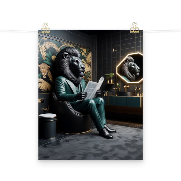 Lion in the Den: Unframed Poster