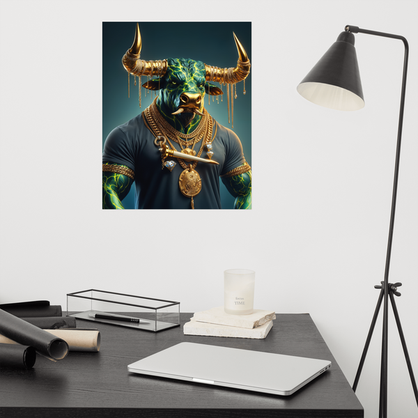 Stacked Taurus Horns: Unframed Poster