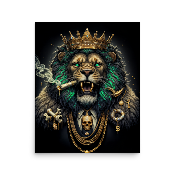 Lion Boss Royalty: Unframed Poster