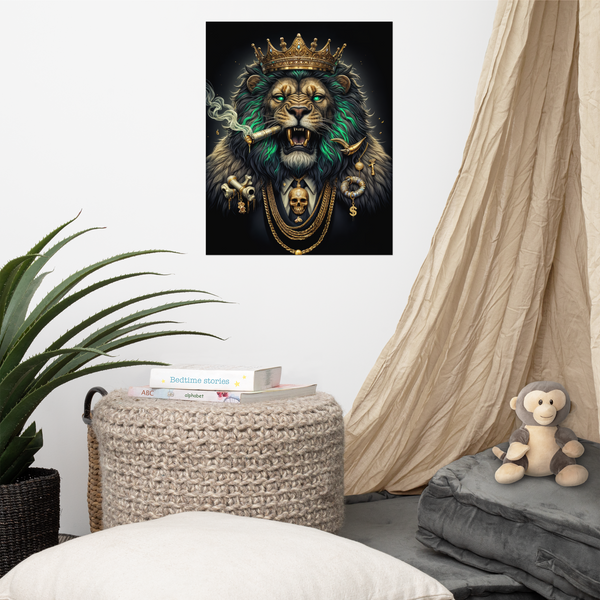 Lion Boss Royalty: Unframed Poster