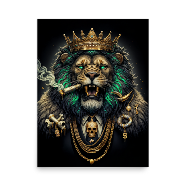 Lion Boss Royalty: Unframed Poster