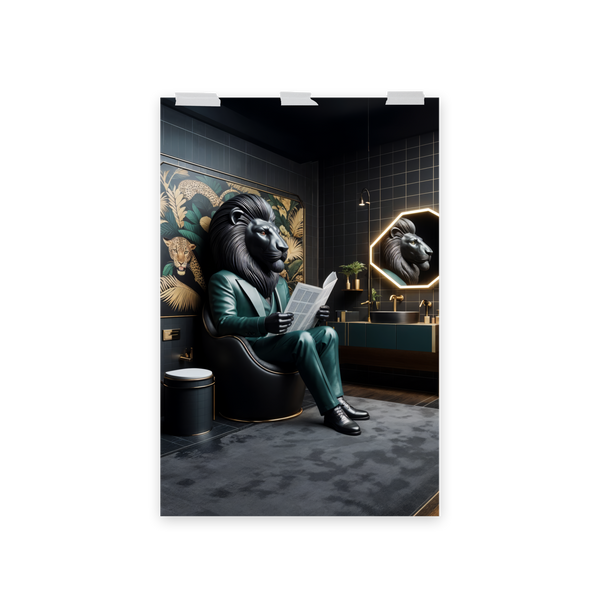 Lion in the Den: Unframed Poster