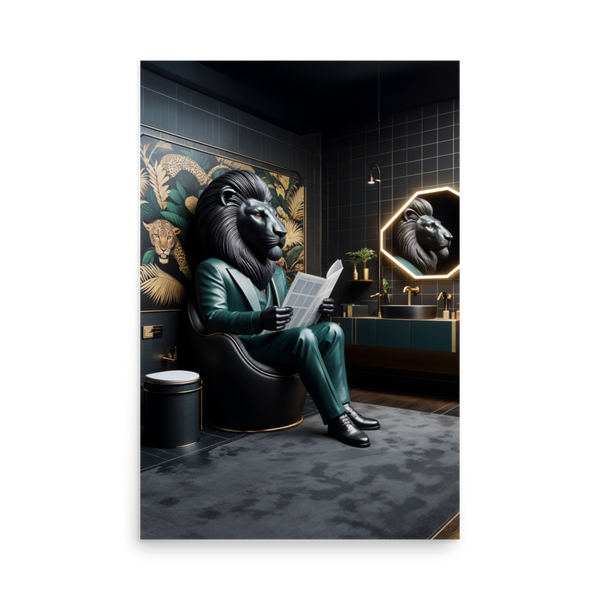 Lion in the Den: Unframed Poster