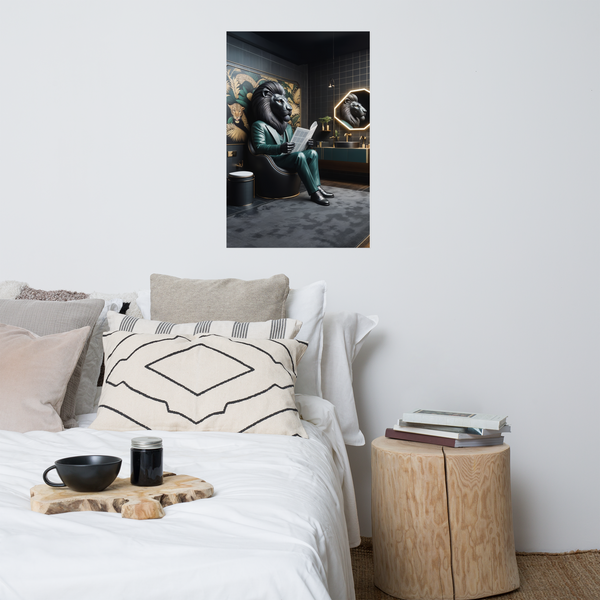 Lion in the Den: Unframed Poster
