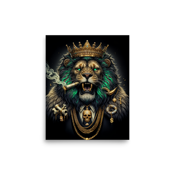 Lion Boss Royalty: Unframed Poster