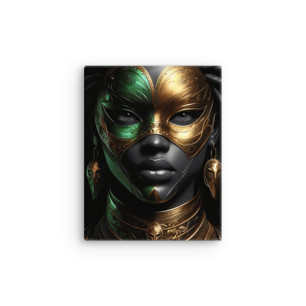 Emerald Passion: Canvas Art