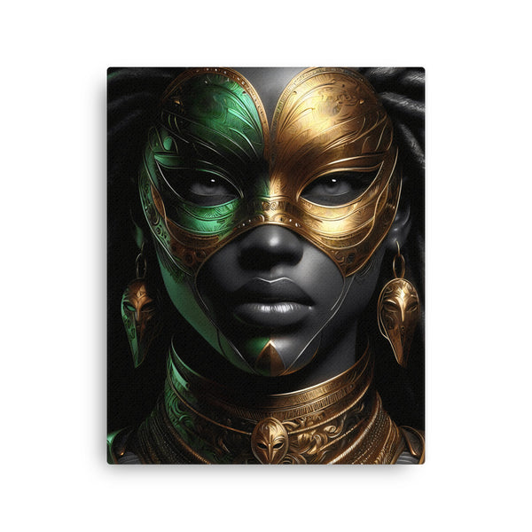 Emerald Passion: Canvas Art