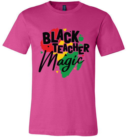 Black Teacher Magic Short Sleeve T-Shirt