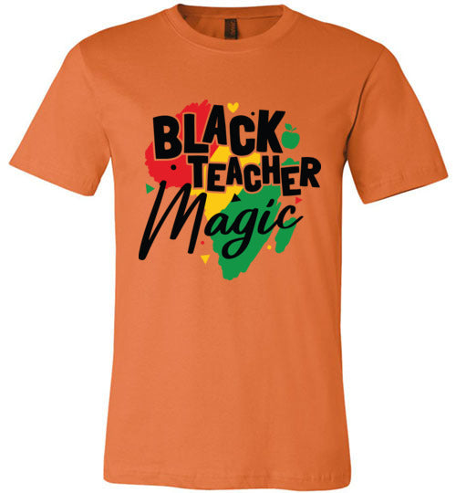 Black Teacher Magic Short Sleeve T-Shirt