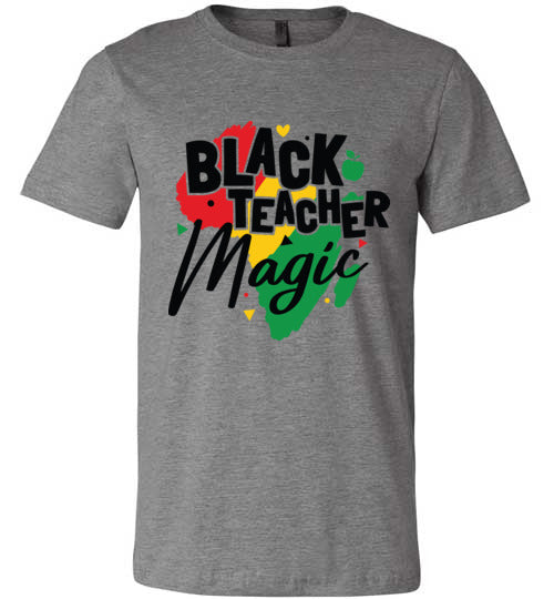 Black Teacher Magic Short Sleeve T-Shirt