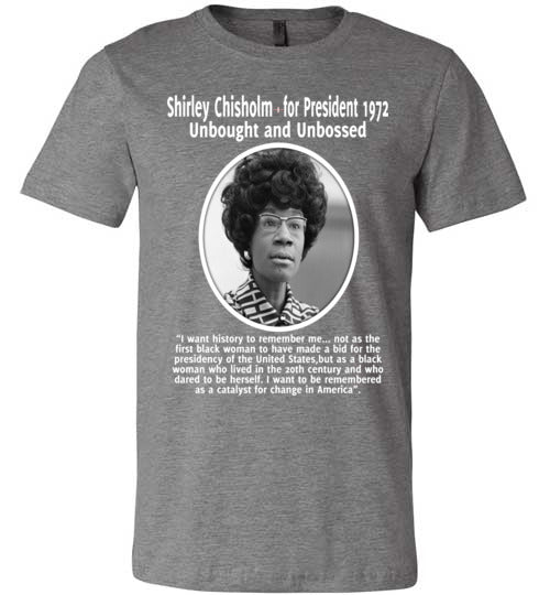 Shirley Chisholm Inspires me - Unisex Comfort T-Shirt - Rocking Black, Inc. #RockingBlackInc #MelaninInspires