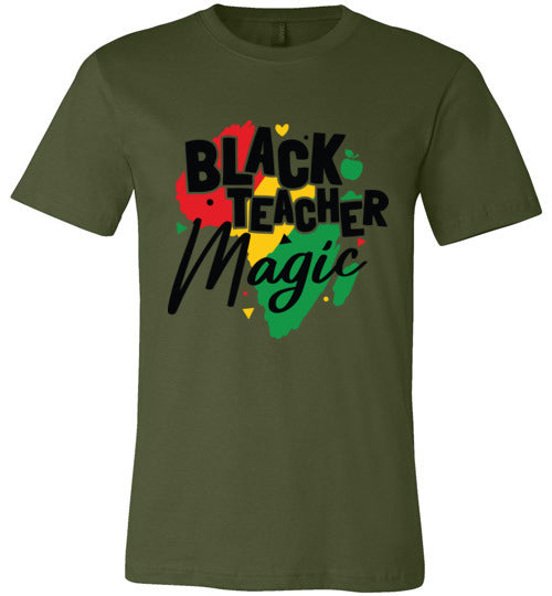 Black Teacher Magic Short Sleeve T-Shirt