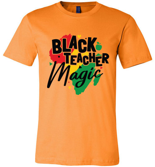 Black Teacher Magic Short Sleeve T-Shirt