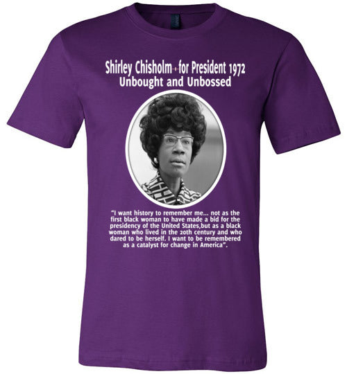 Shirley Chisholm Inspires me - Unisex Comfort T-Shirt - Rocking Black, Inc. #RockingBlackInc #MelaninInspires