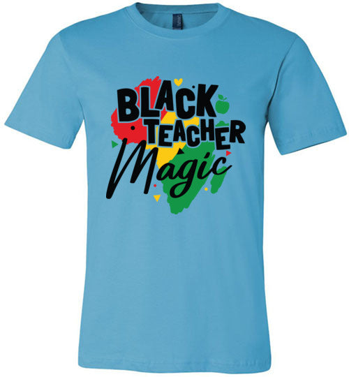 Black Teacher Magic Short Sleeve T-Shirt
