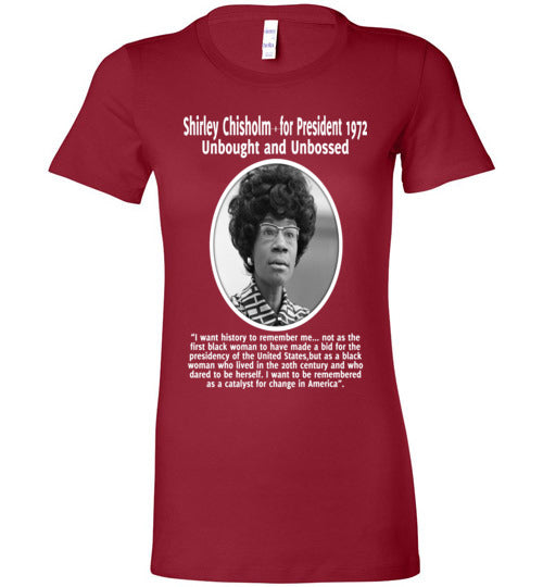 Shirley Chisholm Inspires me - Ladies Fit T-Shirt - Rocking Black, Inc. #RockingBlackInc #MelaninInspires