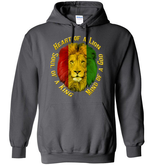 Heart of a Lion Unisex Hoodie - Rocking Black, Inc. #RockingBlackInc #MelaninInspires