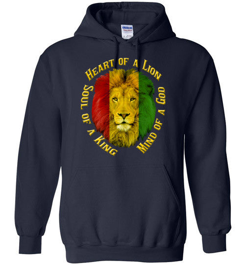 Heart of a Lion Unisex Hoodie - Rocking Black, Inc. #RockingBlackInc #MelaninInspires