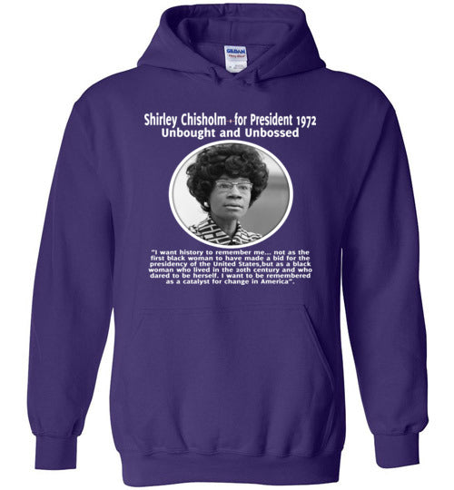 Shirley Chisholm Inspires me - Hoodie - Rocking Black, Inc. #RockingBlackInc #MelaninInspires