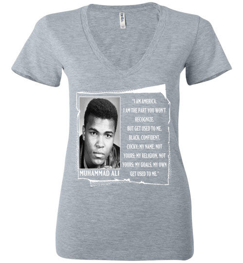 Muhammad Ali Quote Deep V-Neck T-Shirt - Rocking Black, Inc. #RockingBlackInc #MelaninInspires