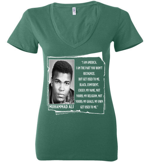 Muhammad Ali Quote Deep V-Neck T-Shirt - Rocking Black, Inc. #RockingBlackInc #MelaninInspires