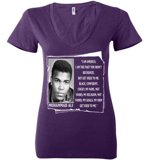 Muhammad Ali Quote Deep V-Neck T-Shirt - Rocking Black, Inc. #RockingBlackInc #MelaninInspires