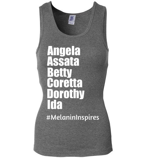 Melanin Inspires Wide Strap Tank - Rocking Black, Inc. #RockingBlackInc #MelaninInspires