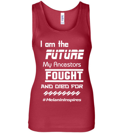 I am the Future Wide Strap Tank Top - Rocking Black, Inc. #RockingBlackInc #MelaninInspires