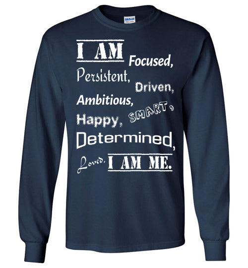 I Am Me - Youth Long Sleeve T-Shirt - Rocking Black, Inc. #RockingBlackInc #MelaninInspires