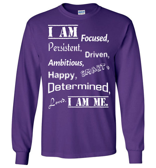 I Am Me - Youth Long Sleeve T-Shirt - Rocking Black, Inc. #RockingBlackInc #MelaninInspires