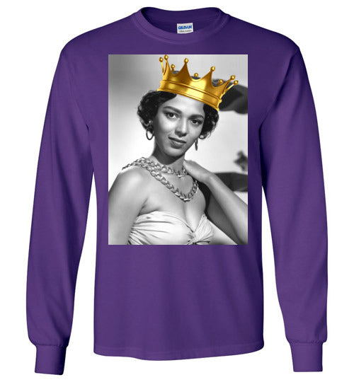 Dorothy Dandridge Queen Youth Long Sleeve T-Shirt - Rocking Black, Inc. #RockingBlackInc #MelaninInspires