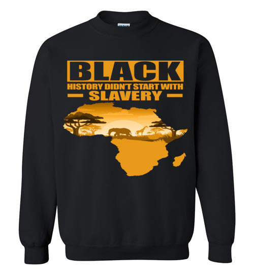Black History Crew-neck Sweatshirt Big Kids - Rocking Black, Inc. #RockingBlackInc #MelaninInspires