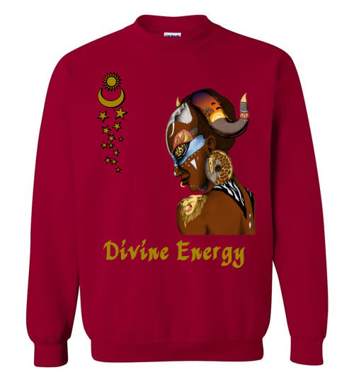 Divine Energy Crewneck Sweatshirt - Rocking Black, Inc. #RockingBlackInc #MelaninInspires