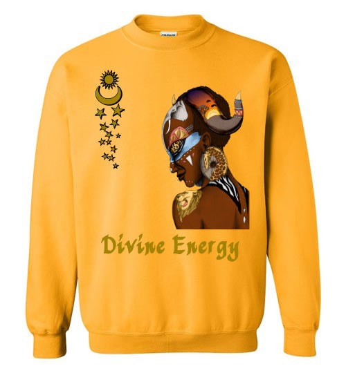 Divine Energy Crewneck Sweatshirt - Rocking Black, Inc. #RockingBlackInc #MelaninInspires