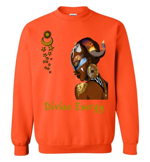 Divine Energy Crewneck Sweatshirt - Rocking Black, Inc. #RockingBlackInc #MelaninInspires