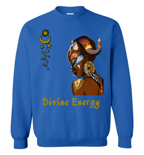 Divine Energy Crewneck Sweatshirt - Rocking Black, Inc. #RockingBlackInc #MelaninInspires