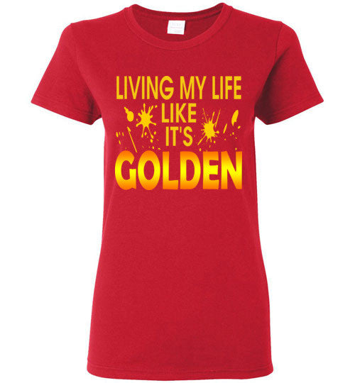 It's Golden Ladies Short Sleeve T-Shirt - Rocking Black, Inc. #RockingBlackInc #MelaninInspires