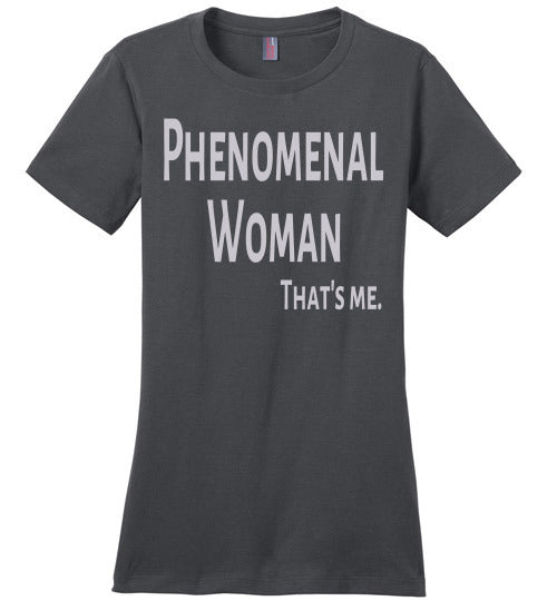 Phenomenal Woman Ladies Comfort Tee - Rocking Black, Inc. #RockingBlackInc #MelaninInspires