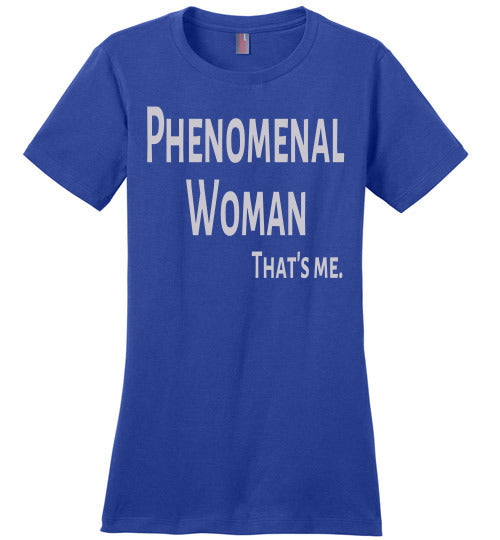 Phenomenal Woman Ladies Comfort Tee - Rocking Black, Inc. #RockingBlackInc #MelaninInspires