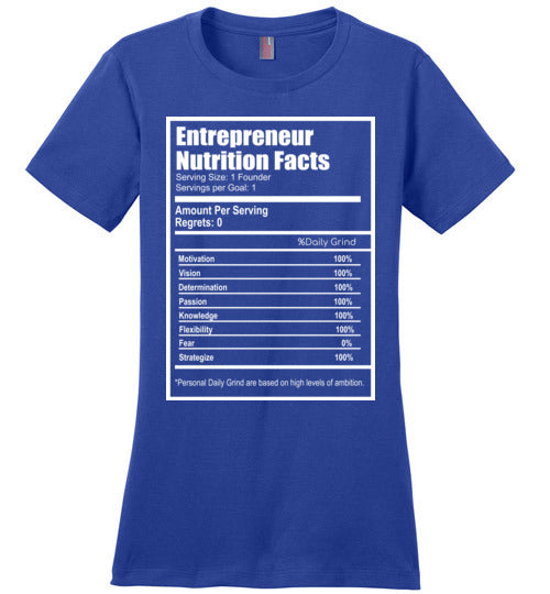 Entrepreneur Facts Short Sleeve Ladies Fit Shirt - Rocking Black, Inc. #RockingBlackInc #MelaninInspires