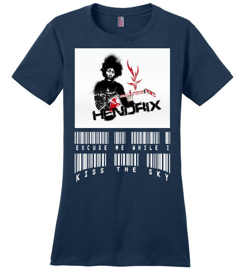 Hendrix Quote Ladies Comfort Fitted T-Shirt - Rocking Black, Inc. #RockingBlackInc #MelaninInspires