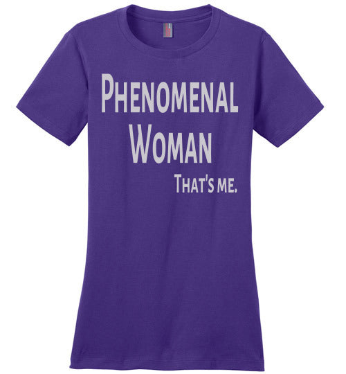 Phenomenal Woman Ladies Comfort Tee - Rocking Black, Inc. #RockingBlackInc #MelaninInspires