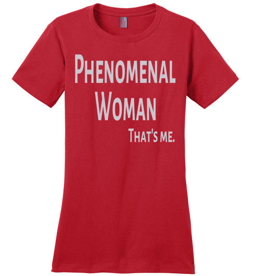 Phenomenal Woman Ladies Comfort Tee - Rocking Black, Inc. #RockingBlackInc #MelaninInspires