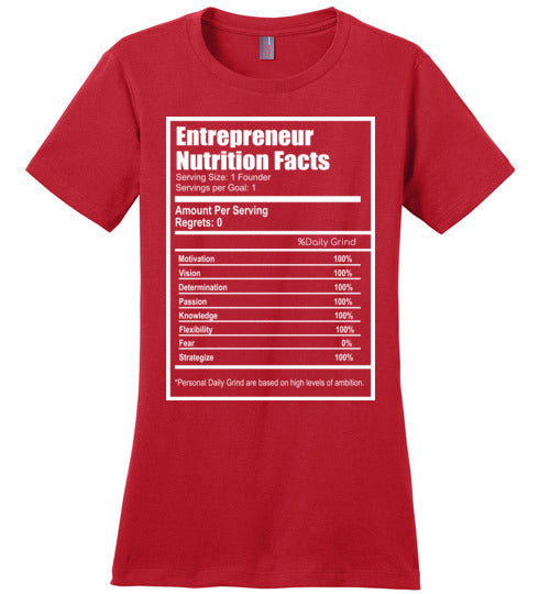 Entrepreneur Facts Short Sleeve Ladies Fit Shirt - Rocking Black, Inc. #RockingBlackInc #MelaninInspires
